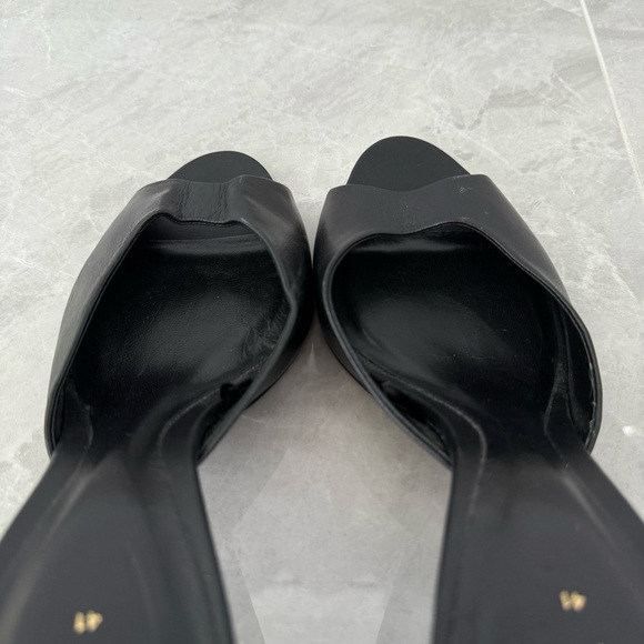 NWOT Women’s Zara Leather Mule Slip On Heel Open Toe Sandals UK 8 EU 41 1303/210 - Picture 7 of 15